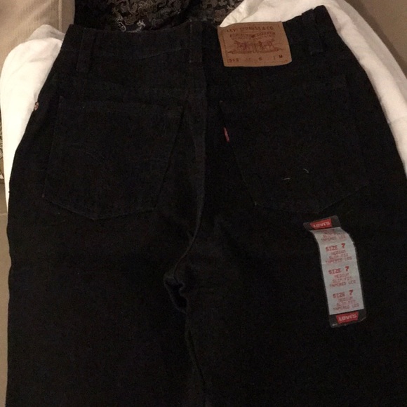 Black Jean’s Levis size M slim fit Tapered Length M, style 512 - Picture 1 of 7